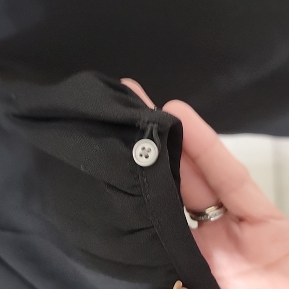 J. Crew Size 00 Black Long Sleeve Wrap Dress, Excellent Used Condition - Picture 3 of 14